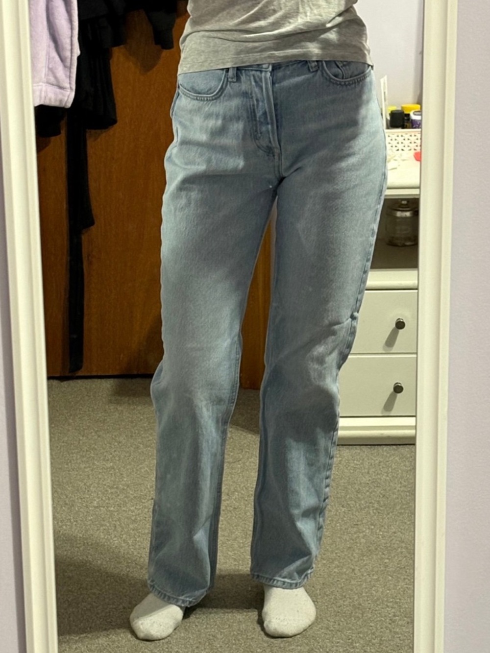 H&M Light Wash Baggy Jeans